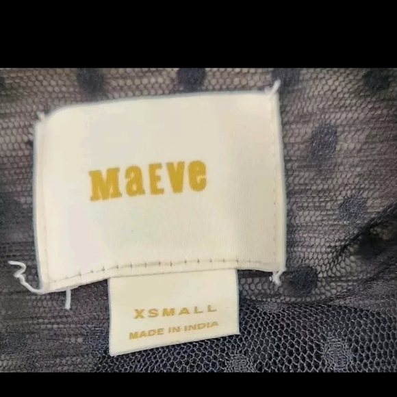 Anthropologie Maeve Samara Mesh Floral Embroidered Tunic Dress Womens Size XS - Picture 8 of 8